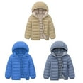 thumbnail image 2 of Baozhu Kid Big Boys Hooded Coat Winter Lightweight Down Jacket Packable Cotton Coat,3-11 Years, 2 of 6