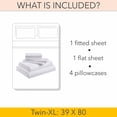 thumbnail image 6 of Twin XL 6-Piece Sheet Set 800-Thread Count 100% Pure Organic Cotton, 21" Deep Pockets (1 Flat, 1 Fitted, 4 Pillowcases) - Chocolate, 6 of 7