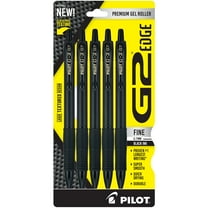 Pilot G2 EDGE Retractable Gel Ink Pens, Fine Point, 0.7mm, Black Ink, 5 Pack