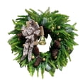 thumbnail image 1 of Christmas Decorations-Christmas Cones and Needles Simulation Wreath Bohemian Wind Wreath 15.74*15.74 In, 1 of 5