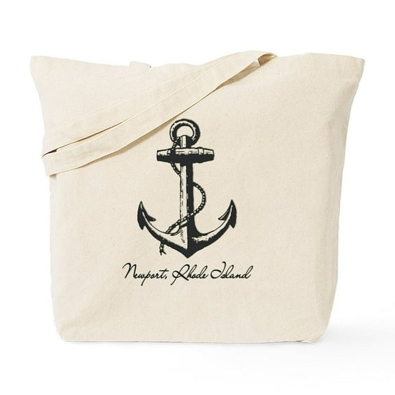 CafePress - Newport, Rhode Island Anchor Tote Bag - Unisex Canvas Tote Bag, Beige, 1-Piece
