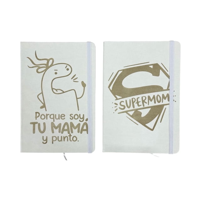 Set De 2 Libretas Pasta Dura Día De Las Madres