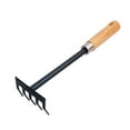 thumbnail image 1 of Kids' Wooden-Handled Garden Tool Kit: Compact Iron & Wood Rake, Spade, Hoe for Flower Planting, Soil Loosening, Weeding – Essential Mini Gardening Helper for Children with Ergonomic Comfort & Durable, 1 of 6