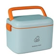 thumbnail image 1 of Storage Box with Handle Organizing Case Double Layer Household Container Buckle Locking First Aid Organizer Compartments, 1 of 9