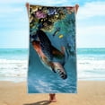 thumbnail image 4 of AuroraX Microfiber Beach Towels Anti-Microbial Bath Towels Sea Turtle Printing Travel,Beach, 4 of 7