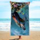 thumbnail image 4 of Toalla de playa de microfibra, súper colorida, resistente a la arena, multiusos, para viajes, piscina, 76 x 152 cm, 4 of 6