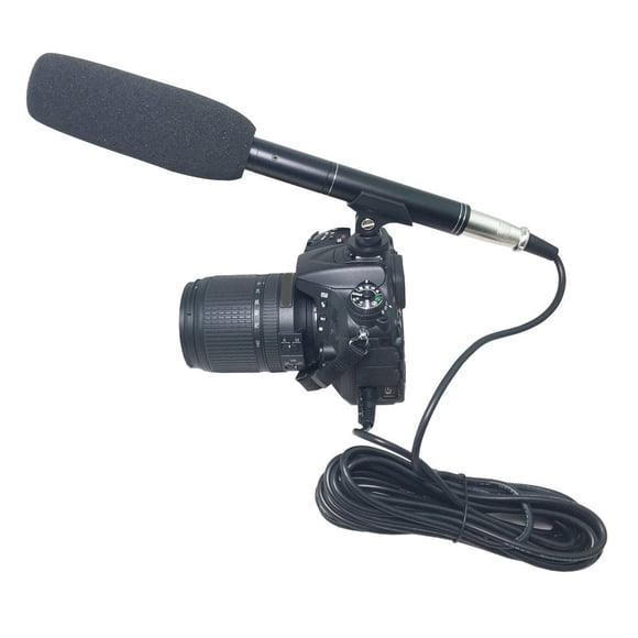 Shotgun Condenser Microphone, XLR Shotgun Condenser Microphone HD Sound Quality For Mobile Phones