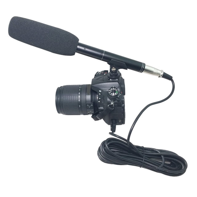 Shotgun Condenser Microphone, XLR Shotgun Condenser Microphone HD Sound Quality For Mobile Phones