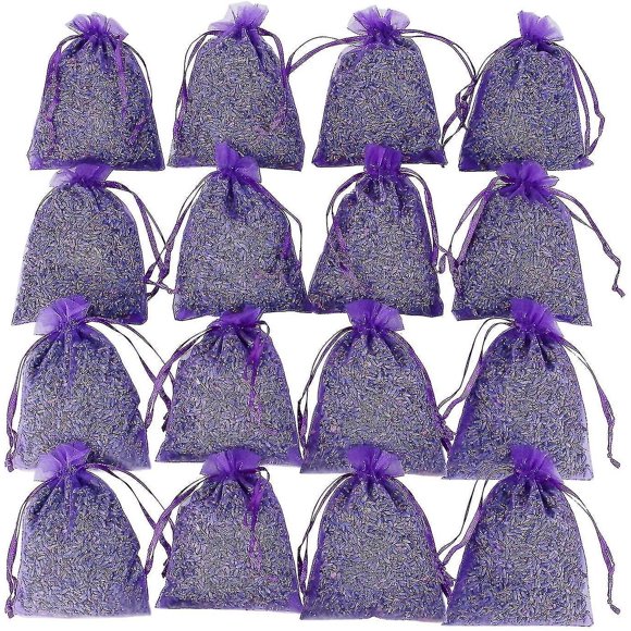 100% Natural Scented Lavender Filled Sachets Insect and Moth Repellent 16 pcs