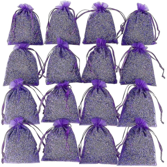 100% Natural Scented Lavender Filled Sachets Insect and Moth Repellent 16 pcs
