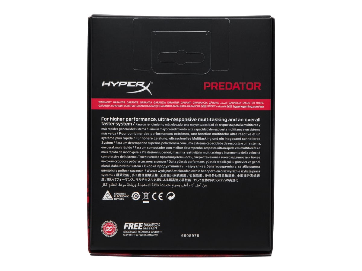 Kingston Predator Memory Black - 16GB Kit (2x8GB) - DDR4 3200MHz