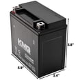 thumbnail image 3 of KMG Battery Compatible with Harley-Davidson 1130 VRSC V-ROD 2002-2007 YTX14-BS Sealed Maintenance Free Battery High Performance 12V SMF OEM Replacement Powersport Motorcycle ATV Scooter Snowmobile, 3 of 3