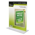 thumbnail image 2 of (2 pack) NuDell Clear Plastic Sign Holder, Stand-Up, 8.5 x 11, 2 of 7