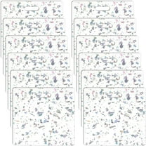 12pcs Clear Acrylic Badge Buddy 3x3.37 Inch DIY Badge Buddy Blanks with Coarse Glitter Sublimation Badge Blank for Nurse Teacher Lab Tech Receptionist