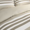 thumbnail image 3 of 3-Piece Comforter Set– Seaside Lavender Striped Down by Somerset Home (Full/Queen), 3 of 8