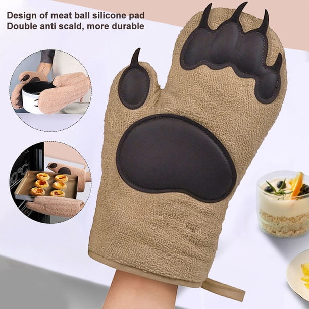 justharion Baking Gloves Microwave Gloves Heat Insulation Gloves Cotton ...