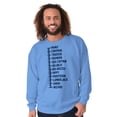 thumbnail image 4 of Beard Measure Manly Bearded Hipster Men's Big & Tall Crewneck Sweatshirt Brisco Brands 3X, 4 of 4