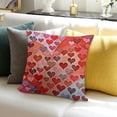 thumbnail image 3 of BANET Valentines Day Throw Pillow Cases- Pink Red Decorative Pillow Cover Home Decor Square Pillowcases for Gift 12x12in, 3 of 5
