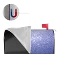 thumbnail image 2 of Rateoe Glittering Blue Purple Printed Mailbox Covers - Easy to Install Fall, Winter, Spring, Summer Mailbox Cover - Weather and UV-Resistant Mailbox Decor - Mailbox Magnetic Covers-25.5x21 in, 2 of 8