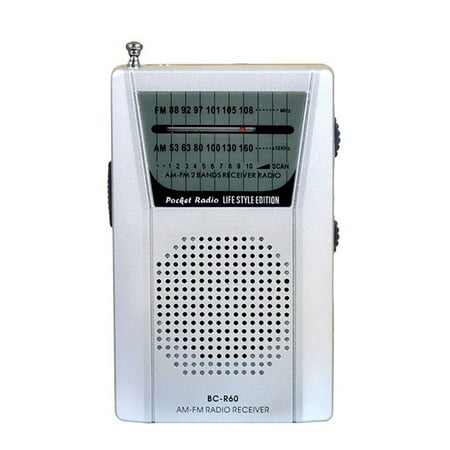 Radio de poche antenne télescopique Mini AM/FM Radio 2 bandes récepteur  mondial avec haut-parleur 3.5mm écouteur Radio Portable