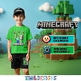 thumbnail image 7 of Minecraft Boys 3-Piece Creeper, Zombie, Skeleton Set - Short Sleeve Graphic T-Shirt, Shorts, and Baseball Cap Outfit for Kids (Sizes 4-16), 7 of 7