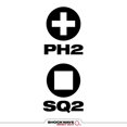 thumbnail image 4 of Punta de Impacto Doble Milwaukee 48-32-4311 Phillips PH2 Cuadrado SQ2 Acero de Aleación, 4 of 5