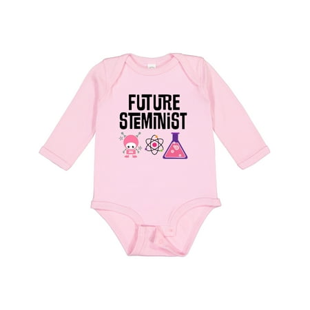 

Inktastic Science Gift Future STEMinist Scientist for Girls Gift Baby Girl Long Sleeve Bodysuit