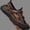 Dark Brown, variant on Men's Outdoor Leather Sandals – Breathable Closed-Toe Hiking Shoes, Lightweight Casual Walking Footwear for Summer