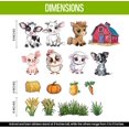 thumbnail image 2 of Farm Animal Stickers for Walls - Hi-Res Vinyl Animal Wall Decals for Nursery & Classroom - Animal Stickers for Kids Room Wall Decor - Easy Application Adhesive Decals, 2 of 5