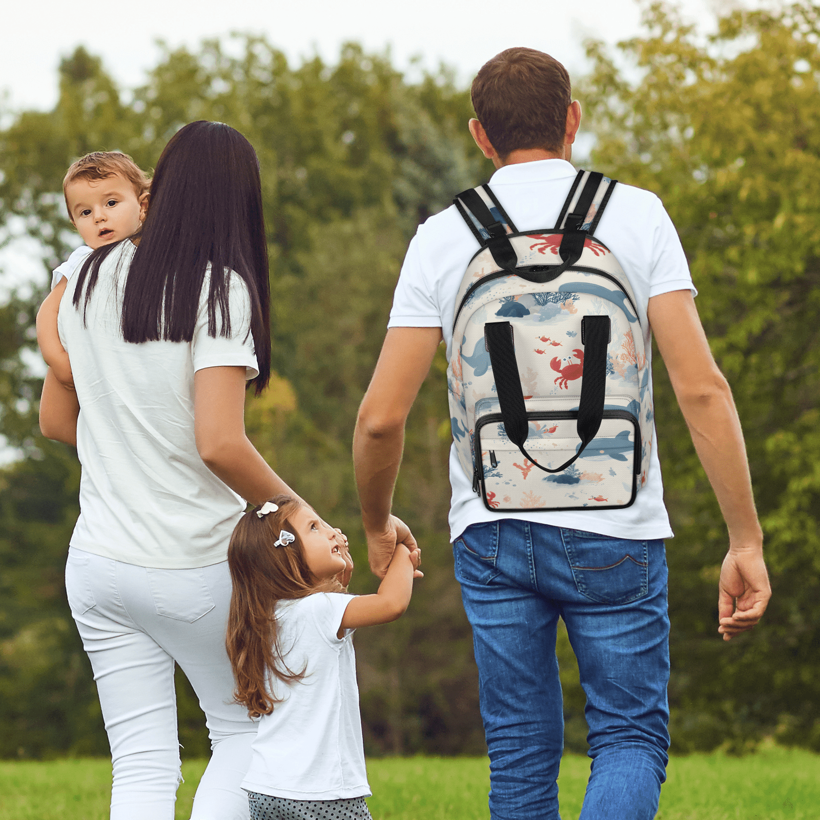 Multifunctional Diaper Bag Backpack with USB Port & Stroller Straps,Large Capacity Maternity Baby Bag for Mom & Dad