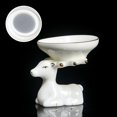 thumbnail image 3 of Colador de té de cerámica con base de reno Adornos de escritorio Utensilio de cocina Teaware Art para Taza de té Bebedor de contorno en oro Macarena Colador de tetera, 3 of 8