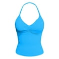 thumbnail image 5 of Women's Seamless Sports Vest - High Elastic Nylon Yoga Top with Removable Cups, 5 of 5