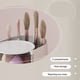 thumbnail image 4 of Soporte para brochas de maquillaje ANGGREK 3 capas Transparente para dormitorio tocador, 4 of 7