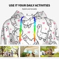 thumbnail image 6 of KLL Alpacas and Hearts for Womens Pullover Hoodie with Pocket Hooded Long Sleeve Shirts Sweatshirt for Women-Small, 6 of 7