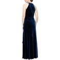 thumbnail image 2 of Alex & Eve Womens Velvet Embellished Evening Dress, 2 of 2