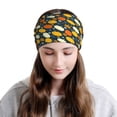 thumbnail image 5 of KLL Autumn Pumpkin Maple Leaf Plants Pirnt Wicking Running Beanie Head Wrap Cycling Bandana for Men Women, 5 of 8
