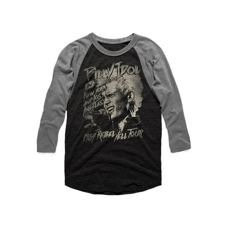 Billy Idol Music Blondie Boy Adult 3/4 Sleeve Raglan Shirt