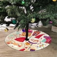 thumbnail image 2 of FMSHPON Merry ChristmasSanta Claus Xmas Christmas Tree Skirt Stand Mat for Holiday Party Decoration Indoor Outdoor 48 inches, 2 of 3