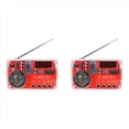 thumbnail image 1 of 2X Kit de Bricolaje de Radio FM, Kit de Práctica de Soldadura, Receptor de 50-108 MHz con Pantalla LCD, 1 of 5