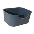 thumbnail image 2 of DOLITY Cat Litter Box Sand Box Container Cat Sand Box Portable Pet Bedpan Kitten Toilet gray, 2 of 9
