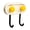 Yellow, variant on SIYTUAU Strong Adhesive Plastic Hook Double Headed Clothes Hanger For Bathroom Kitchen Door 7 X 5 X 3 Cm 2.8 X 2 X 1.2 Inch