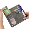 thumbnail image 5 of Case for Samsung Galaxy A22 5G Magnetic Leather Zipper Wallet Cover Card Holder, 5 of 5
