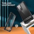 thumbnail image 5 of ExoGuard For Samsung Galaxy S21 Ultra Case,Clear Hard Back Shockproof Full Body Phone Case (Black), 5 of 8