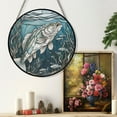 thumbnail image 6 of 89Bloom Cod Window Hanging Stained Glass, Cod Suncatchers for Windows Stained Glass, Fish Stained Glass Suncatcher, 6 of 8