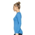 thumbnail image 2 of Expert Brand USA-Made Women's TriTec Long Sleeve Scoop Neck, Royal Blue, XS, 2 of 5