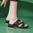 thumbnail image 5 of Mostsola Slippers for Women Casual Heeled Sandals Comfortable Arch Support Summer Dress Shoes, 5 of 9