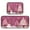 Pink Christmas Forest, variant on 2-Piece Kitchen Rugs Set Non-Slip Mats Carpet Floor for Kitchen, Bathroom (19.7"x27.6" & 19.7"x47.2") Pink Christmas Forest
