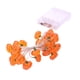 thumbnail image 1 of Inteprter Atmósfera de cadena LED de ABS para exteriores, brillo de fiesta con luces LED brillantes para exteriores, decoración para disfrutar Iluminación y accesorios Naranja+Verde 20 luces, 1 of 6