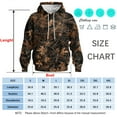 thumbnail image 5 of Rebaike Men's Camo Leaf Hoodie Realistic 3D Oak Leaves Camouflage Pullover Sweatshirt, 5 of 8