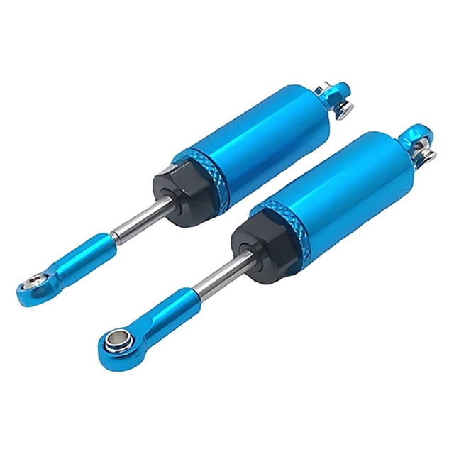 Vogacara Amortiguador trasero delantero de Metal, 2 uds., para 1/12 Wltoys 12428 12423 FY-03, delantero de Metal duradero Kits de construcción modelo Amortiguadores delanteros azules